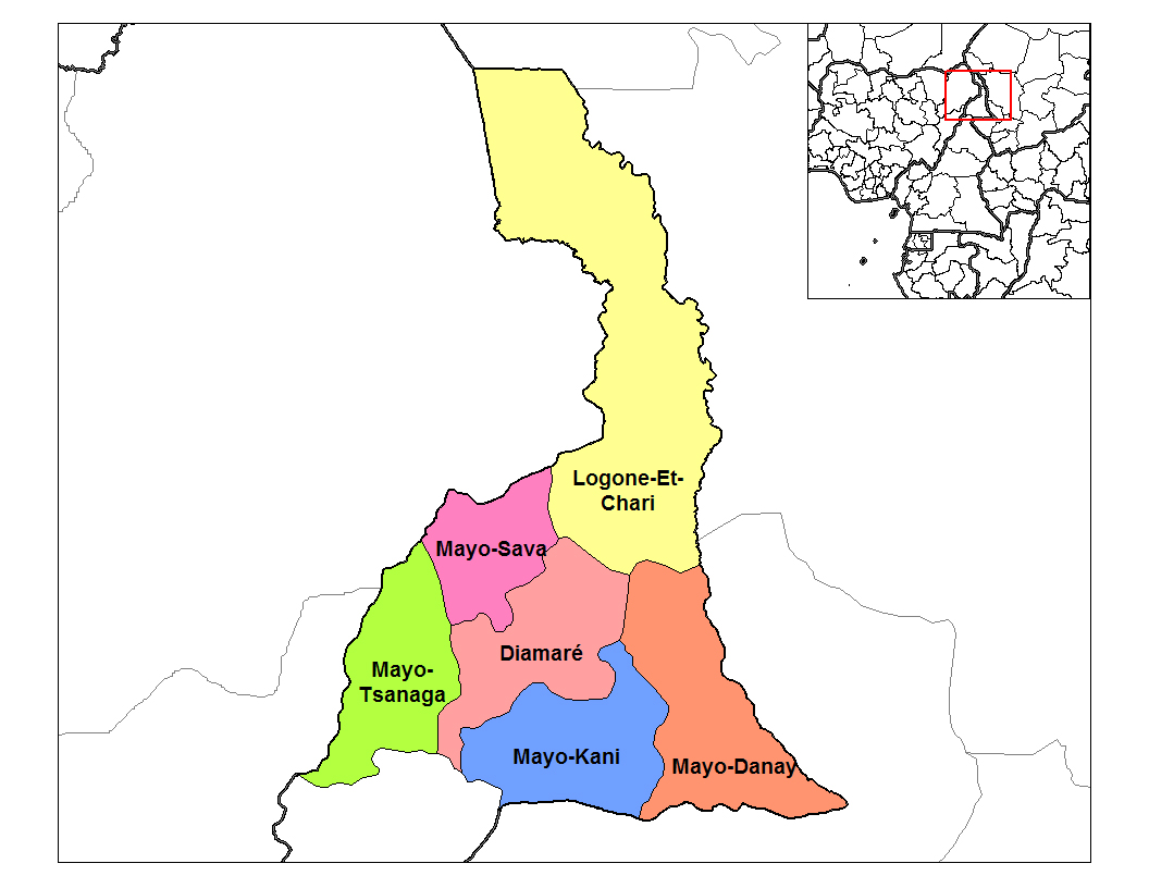 Carte de la région Extreme-nord