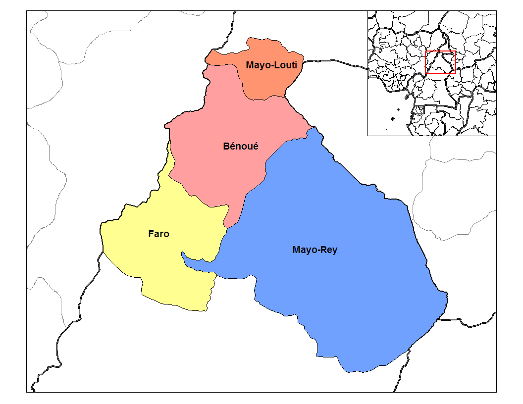 Carte de la région Nord